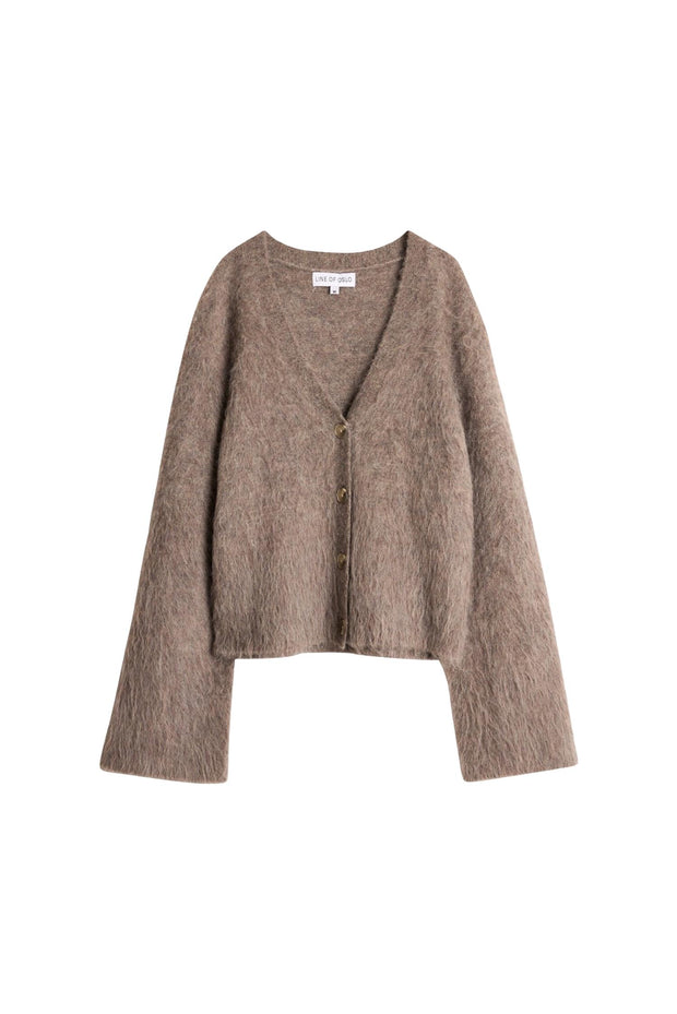 Brun Elsa Knitted jacket - Stilshoppen