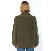 Grønn Fam Patch Short Sweater - Stilshoppen