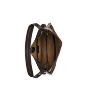 Brun Polo ID Suede-Leather Small Shoulder Bag - Stilshoppen
