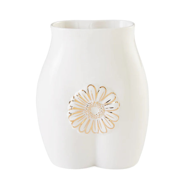 Hvit Gilded Muse Edie Vase