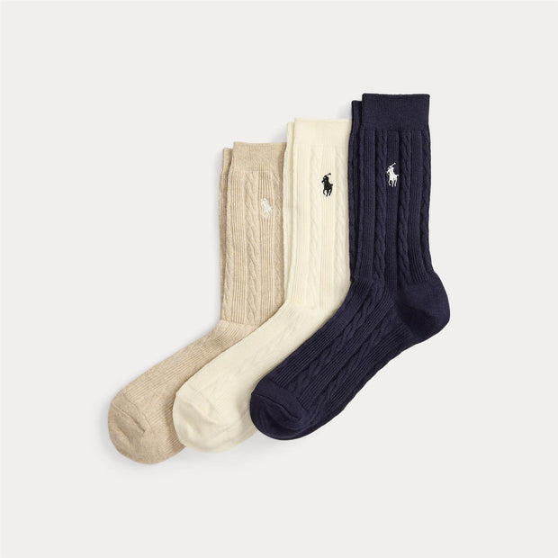 Multi Classic Crew Sock 3 Pack