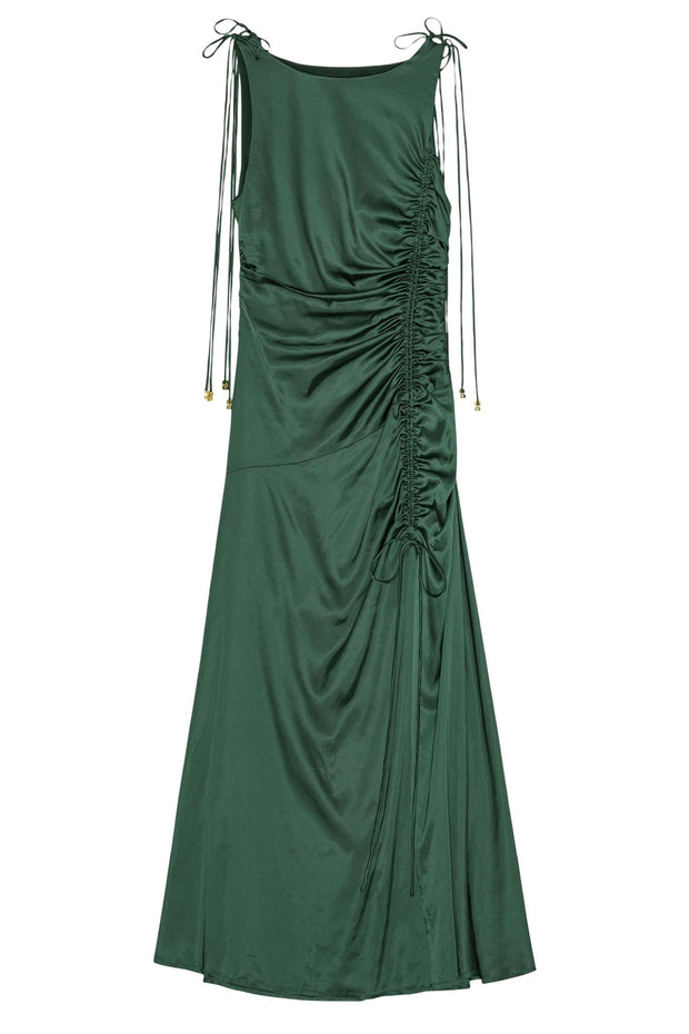 Solid Stretch Long Dress