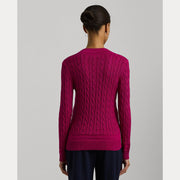 Fuchsia Cabel Cricket Sweater