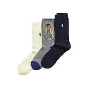 Multi Bear Sock 3 Pack