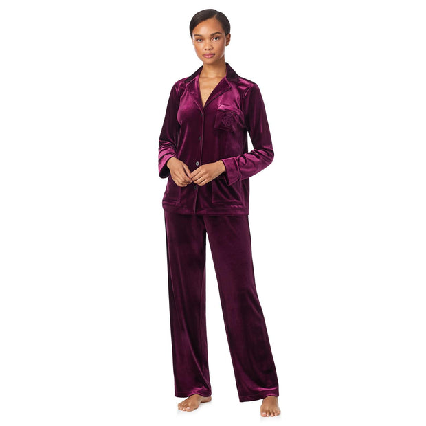 Lrl L/s Notch Collar Long Pant Pj Set