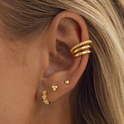 Lupine Flower Huggie Earrings
