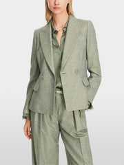 Grønn Herringbone Blazer - Stilshoppen