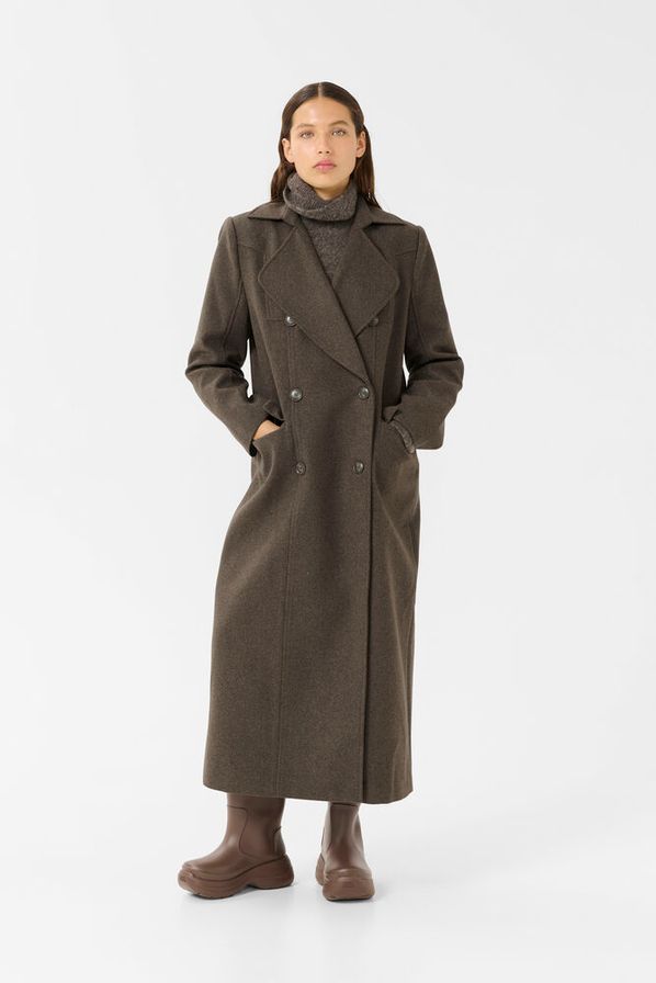 Brun GZzinka long coat - Stilshoppen