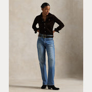 Brun Slim Fit Corduroy Shirt - Stilshoppen