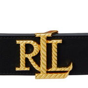 Sort/rødt Logo Reversible Embossed Belt - Stilshoppen