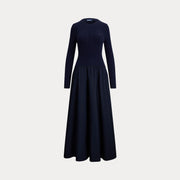 Navy Flare Dress - Stilshoppen