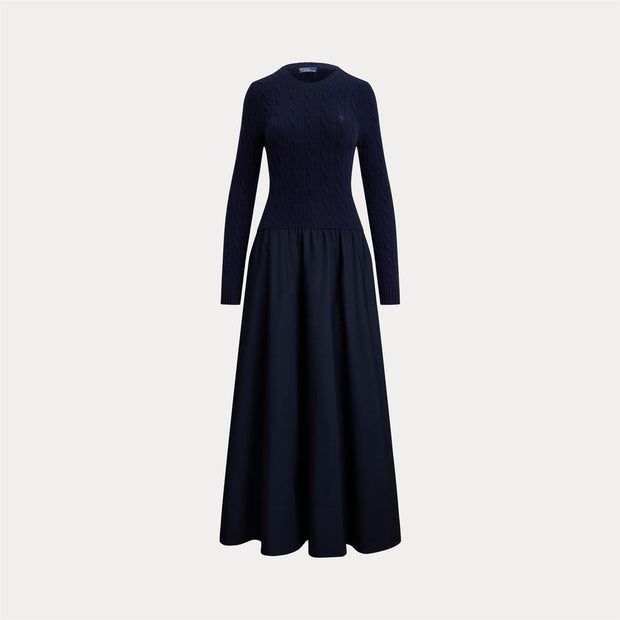 Navy Flare Dress - Stilshoppen