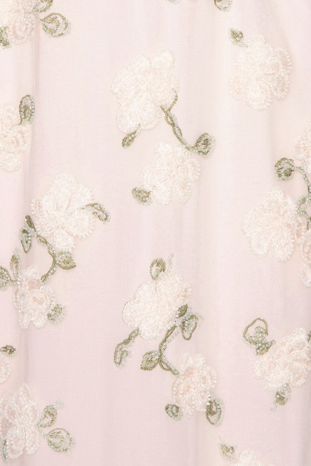 Flower Beads Maxi Dress