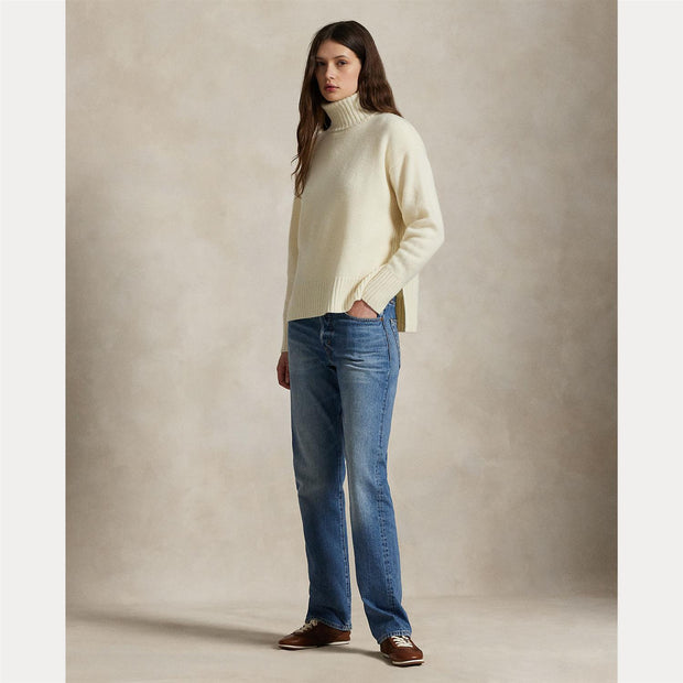Cream Long Sleeve Pullover - Stilshoppen