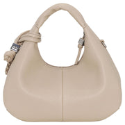 Lys Beige Hobo Mini Grained - Stilshoppen