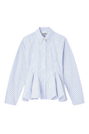 Stripe Peplum Shirt - Stilshoppen