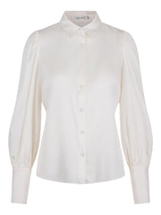 Creme Feminine Silk Blouse - Stilshoppen