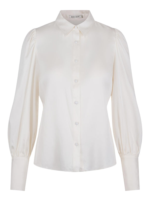 Creme Feminine Silk Blouse - Stilshoppen