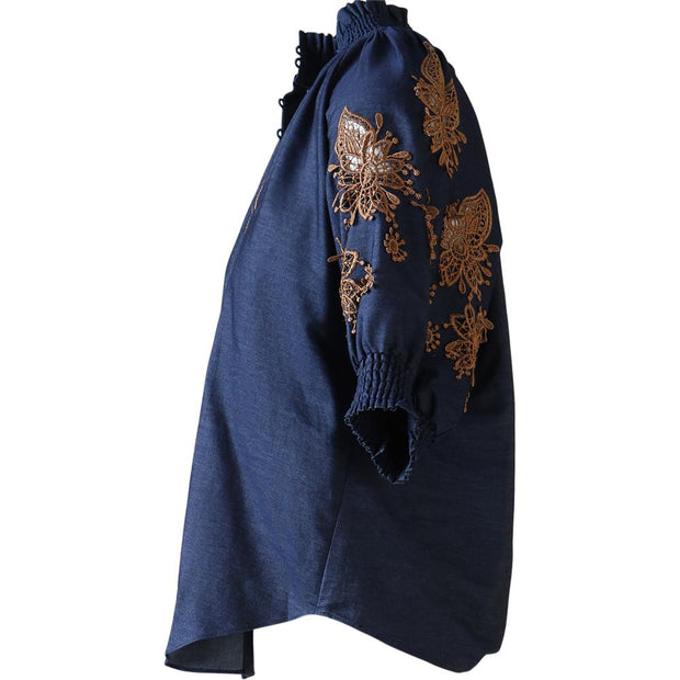 Mørkeblå Madisyn blouse