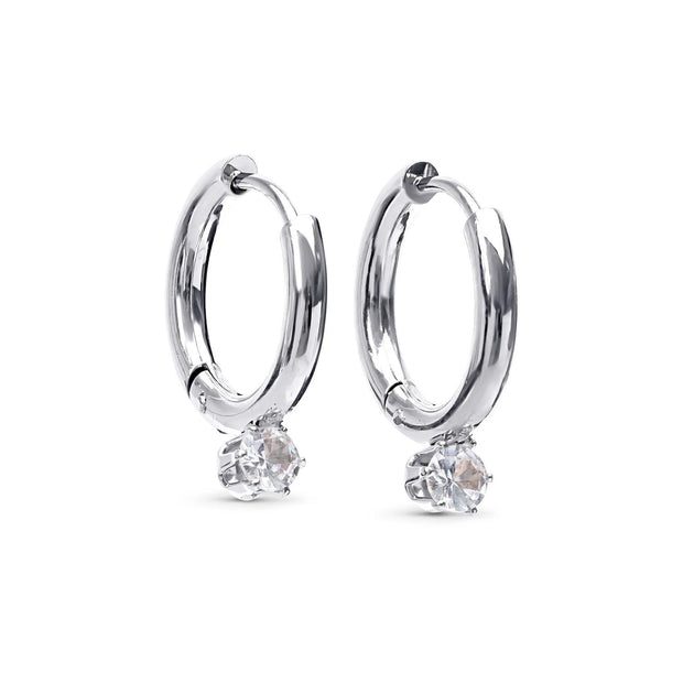 Oline Crystal Hoop Earrings