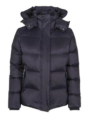 Navy Short Hooded Puffer Jacket
