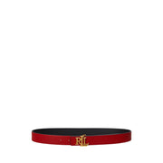Sort/rød Logo Reversible Embossed Belt
