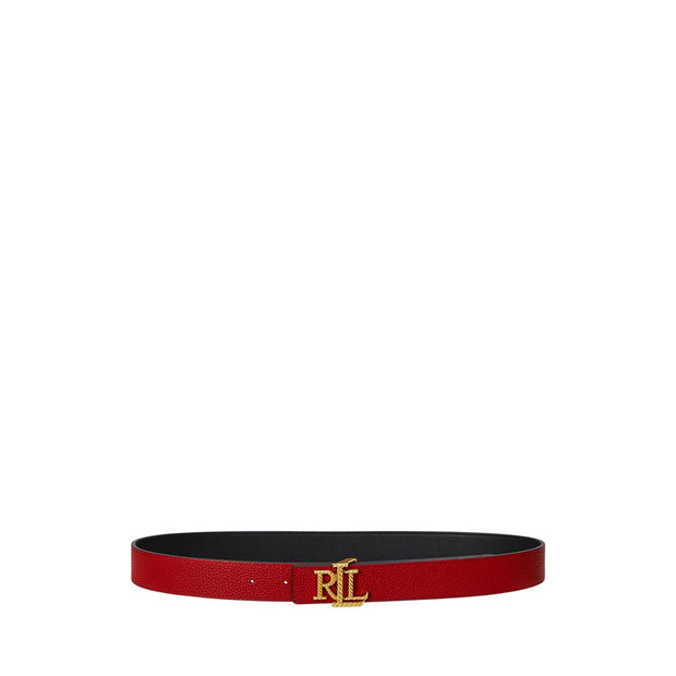 Sort/rød Logo Reversible Embossed Belt