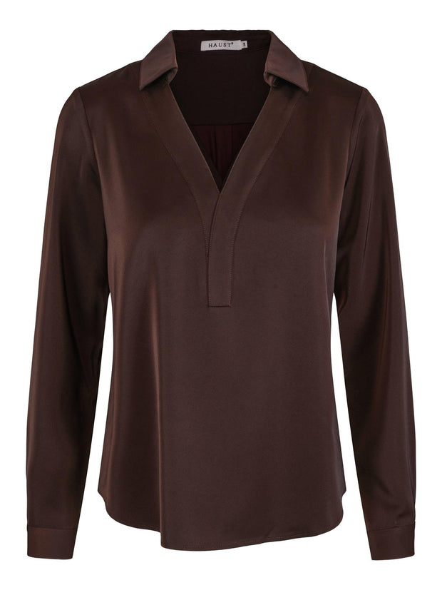 V-neck classic blouse - Stilshoppen