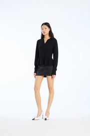 Knit Top W/ Peplum