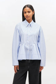 Stripe Peplum Shirt - Stilshoppen