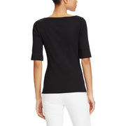 Sort Boatneck Top - Stilshoppen