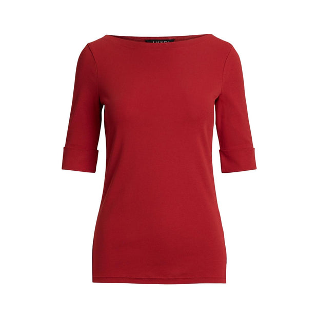 Rød Judy Boatneck Top - Stilshoppen