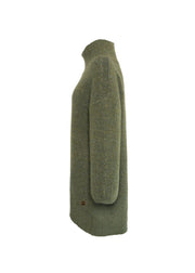Grønn Fam Patch Long Sweater - Stilshoppen