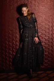 Sort Long Tyll Skjørt - Stilshoppen