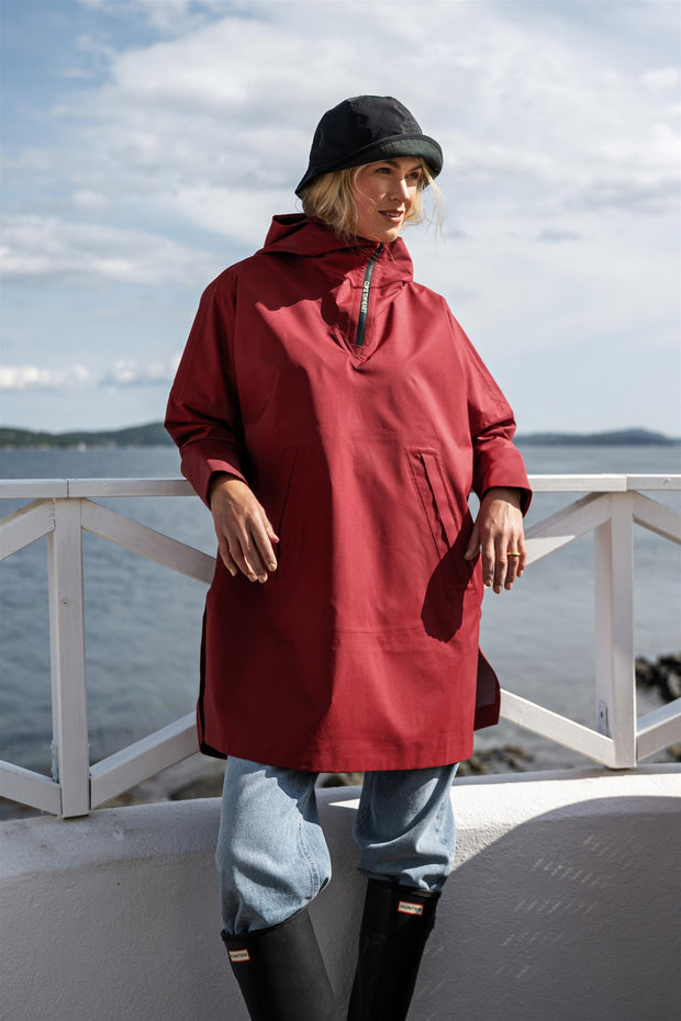 Rød Rain Poncho - Stilshoppen