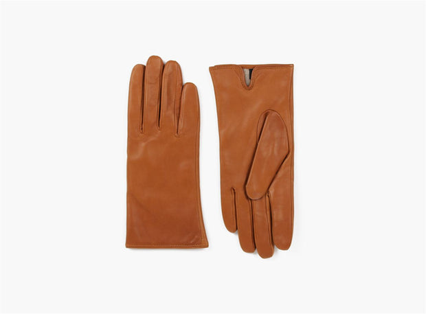 Cognac Nohr Sarah Lambskin Gloves - Stilshoppen