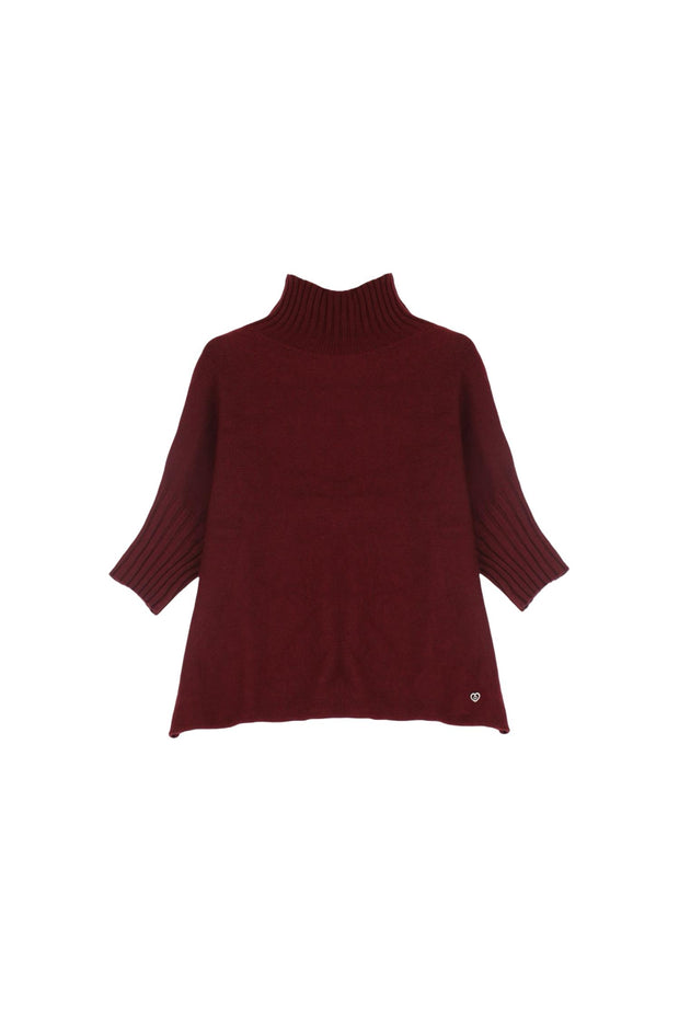 Bordeaux Turtleneck sweat - Stilshoppen