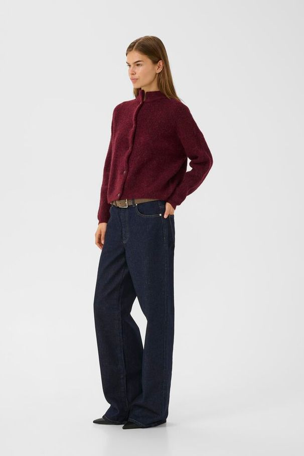 Burgunder AlphaGZ Short Cardigan - Stilshoppen