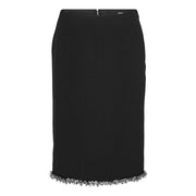 Sort Crepe Midi Skirt