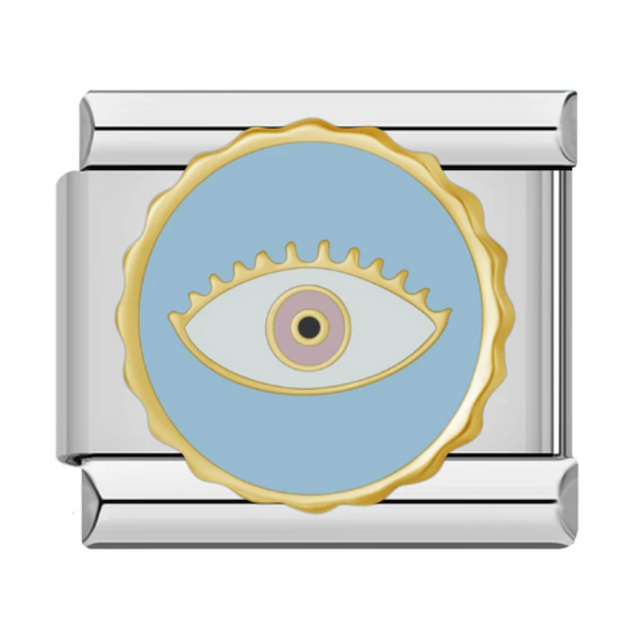 Blue Eye Gold Charm