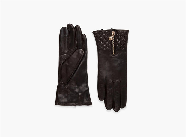 Sorte Maya Leather Gloves - Stilshoppen