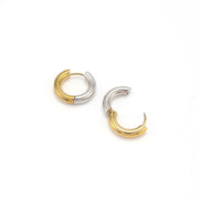 Lyn Gold and Silver Duo Hoop Earrings