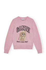 Graphic Wool Poodle Crewneck
