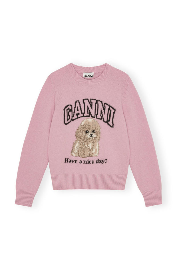 Graphic Wool Poodle Crewneck