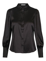 Sort Feminine Silk Blouse - Stilshoppen