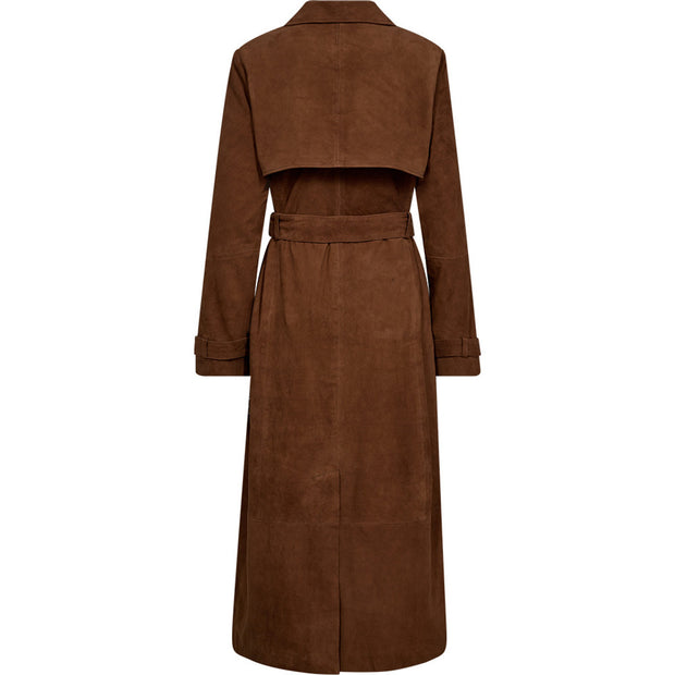 Cognac NaomiDep Trench Coat - Stilshoppen