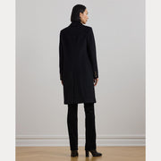 Black Crested Wool Lined Coat