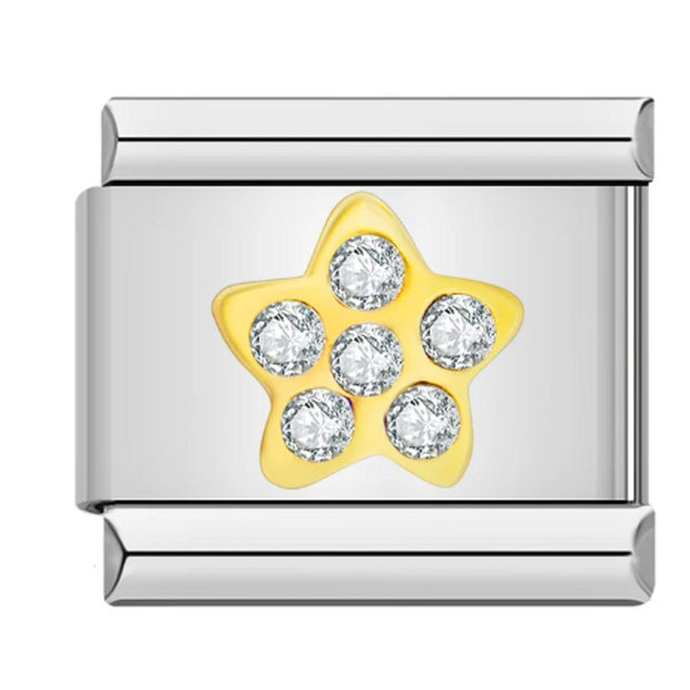 Star Up Silver charms