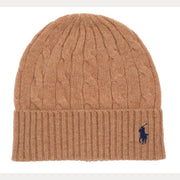 Beige Cabel Knit Wool hat - Stilshoppen