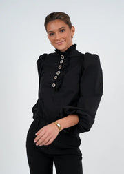 Black Sally Blouse